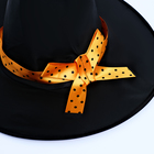 Карнавальный костюм «Милая ведьма»: платье, шляпа, гольфы, брошка, рост 104-110 см, оранжевый - Фото 9