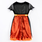 Карнавальный костюм «Милая ведьма»: платье, шляпа, гольфы, брошка, рост 116-122 см, оранжевый - Фото 3