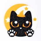 Карнавальный костюм «Милая ведьма»: платье, шляпа, гольфы, брошка, рост 116-122 см, оранжевый - Фото 4