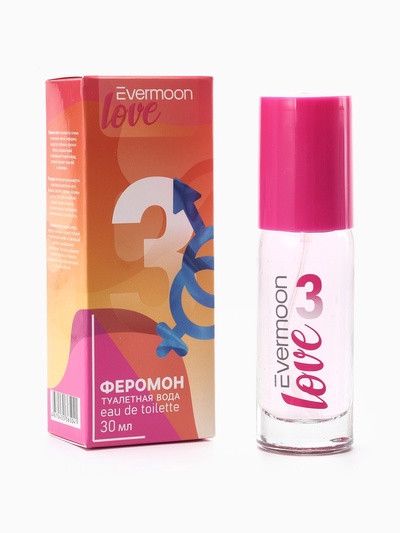 Туалетная вода с феромонами, женская, Evermoon №3, 30 мл, фрезия, сладкий горошек, жасмин и роза