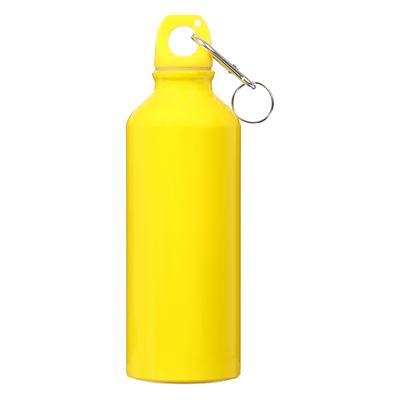 Бутылка для воды, 500 мл, корпус из алюминия, жёлтая