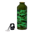 Бутылка для воды, 500 мл, корпус из алюминия, милитари - Фото 3