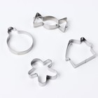 Формы для выпечки новогодние «Новогодняя почта», 4 шт. - Фото 3