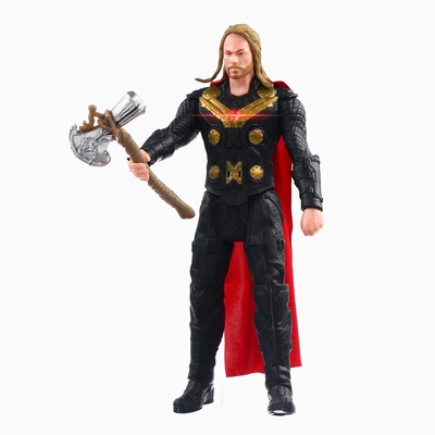Фигурка «Тор с длинными волосами», коллекционная, с оружием, световые эффекты, Мстители