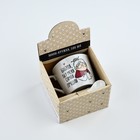 Кружка с ложкой керамическая «Бабуля», 180 мл - Фото 2