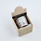 Кружка с ложкой керамическая Дорого внимание «Котик», 180 мл - Фото 2