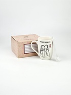 Кружка с ложкой керамическая «Лучшей подруге», 310 мл - Фото 9