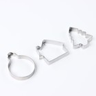 Формы для выпечки новогодние «Игрушки», 3 шт. - Фото 3