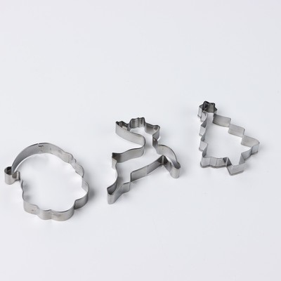 Формы для выпечки новогодние «Волшебство», 3 шт.