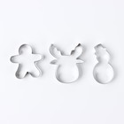 Формы для выпечки новогодние «Рождественская магия», 3 шт. - Фото 2