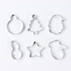 Формы для выпечки новогодние «Зимние истории», 6 шт. - Фото 2