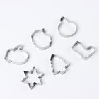 Формы для выпечки новогодние «Праздник», 6 шт. - Фото 3