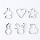 Формы для выпечки «Новогодние вкусняшки», 6 шт. - Фото 2