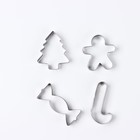 Формы для выпечки новогодние «Зимние угощения», 4 шт. - Фото 2