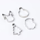 Формы для выпечки новогодние «Счастливого Нового года», 4 шт. - Фото 3