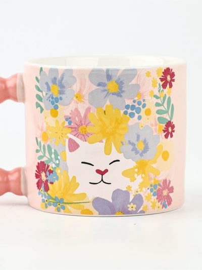 Кружка чайная керамическая «Котик», 300 мл