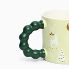 Кружка керамическая новогодняя «Зимний лес», 300 мл - Фото 2