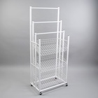 Стойка под зонты, разборная, 3 наклонные корзины, 3 яруса, 60×40×150 см, белая - Фото 2