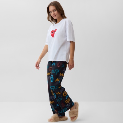 Пижама новогодняя женская (футболка и брюки) KAFTAN «Змейки» размер 40-42