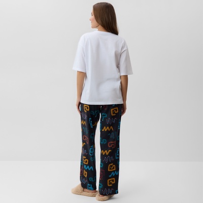Пижама новогодняя женская (футболка и брюки) KAFTAN «Змейки» размер 40-42