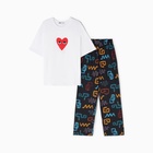 Пижама женская (футболка и брюки) KAFTAN "Змейки" р.44-46 - фото 808404624 Пижама женская (футболка и брюки) KAFTAN "Змейки" р.44-46 - фото 808404624