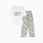 Пижама новогодняя женская (футболка и брюки) KAFTAN «Змеи» размер 40-42 - фото 27118072