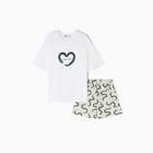 Пижама новогодняя женская (футболка и шорты) KAFTAN «Змеи» размер 52-54 - фото 27118111