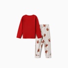 Пижама детская: лонгслив, брюки, KAFTAN «Мишка в шарфе», рост 110-116 см - Фото 13
