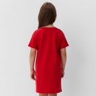 Сорочка для девочки новогодняя KAFTAN «Мишка в шарфе», красная, рост 98-104 см - Фото 6