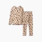 Пижама детская (лонгслив и легинсы), KAFTAN «Ёлки», размер 34 (122-128 см), бежевая - Фото 15