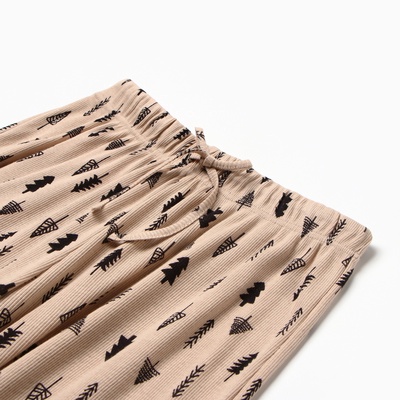 Пижама новогодняя женская (рубашка, брюки) KAFTAN «Елки», размер 48-50