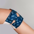 Бандаж самонагревающийся для коленного сустава ONLITOP, 14×18×0.5 см, синий - Фото 6