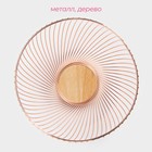 Фруктовница Доляна, 27×27×10 см, бронзовая - Фото 3