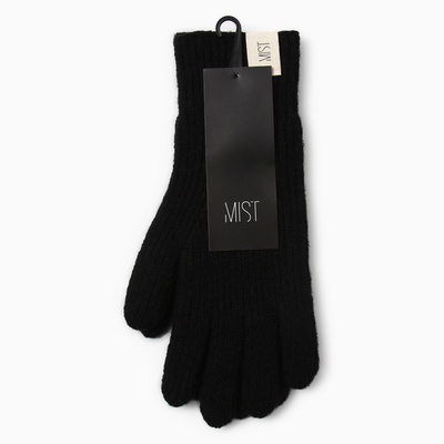 Перчатки женские MIST с отверстиями для пальцев, размер 25 см, чёрные