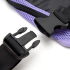 Рюкзак-переноска для кошек и собак "Кенгуру",М -32х20 см (ДС 29-34, ОГ 25-43 см) фиолетовый - фото 25699542