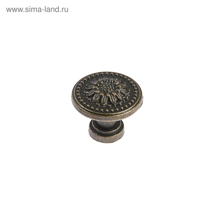 Ручка кнопка ТУНДРА VINTAGE 011, цвет бронза, 20 шт. TMP - Фото 1