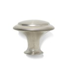 Ручка кнопка ТУНДРА, d=28 мм, цвет матовый никель, 8 шт 10788144