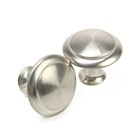 Ручка кнопка ТУНДРА, d=28 мм, цвет матовый никель, 8 шт 10788144