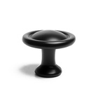 Ручка кнопка ТУНДРА РК044BL, черная, 8 шт TMP - фото 808589357