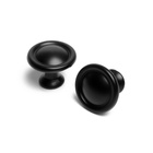 Ручка кнопка ТУНДРА РК044BL, черная, 8 шт TMP - фото 808589363