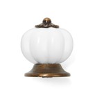 Ручка-кнопка ТУНДРА, d=33, пластик, белая, 8 шт 10788169