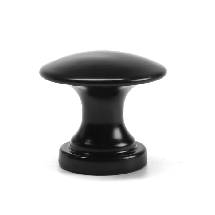 Ручка кнопка ТУНДРА VINTAGE 009, черная, 8 шт. TMP