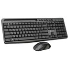 Комплект клавиатура и мышь Оклик S275W, беспроводной, мембранная клавиатура, 1600 dpi, USB, чёрный - Фото 1