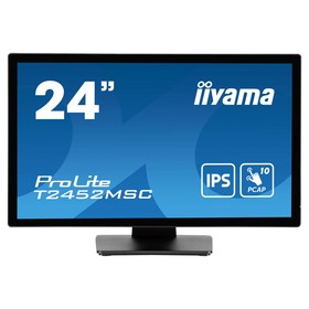 Монитор Iiyama 23.8" ProLite T2452MSC-B1 черный IPS LED 14ms 16:9 HDMI M/M матовая 400cd 17   107891