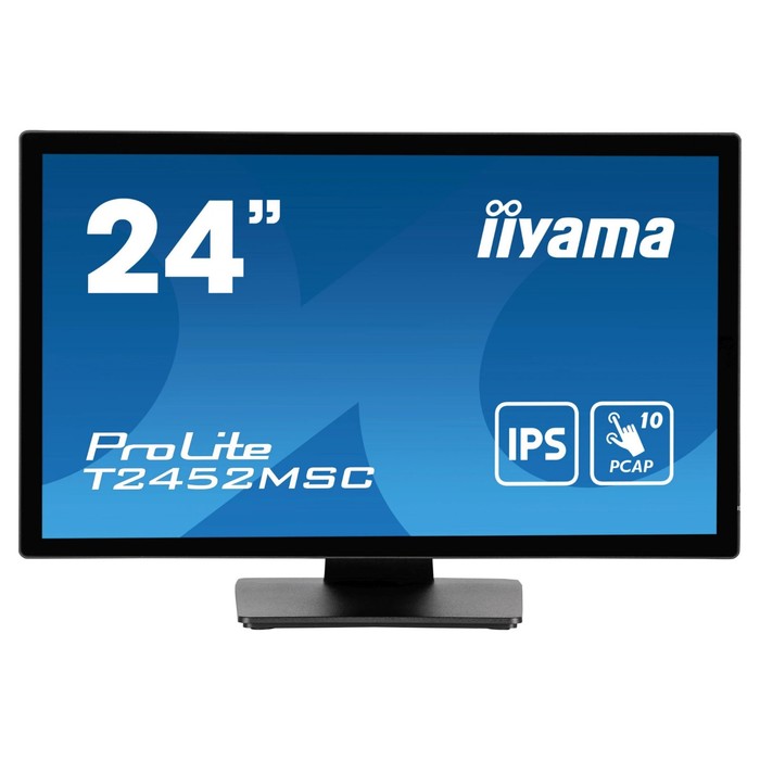 Монитор Iiyama 23.8" ProLite T2452MSC-B1 черный IPS LED 14ms 16:9 HDMI M/M матовая 400cd 17   107891 - Фото 1