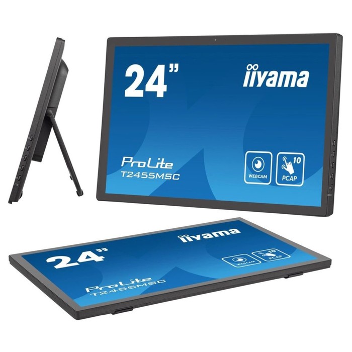 Монитор Iiyama 23.8" ProLite T2455MSC-B1 черный IPS LED 16:9 HDMI M/M глянцевая 1000:1 400c   107891 - фото 51668102