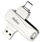 Флешка Netac 256GB U782C NT03U782C-256G-30PN USB3.0 серебристый - фото 51668172