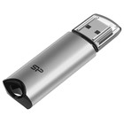 Флешка Silicon Power 256GB Marvel M02 SP256GBUF3M02V1S USB3.0 серебристый - фото 51668212