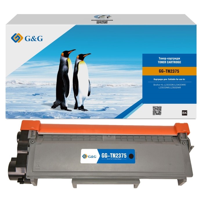 Картридж лазерный G&G GG-TN2375 черный (2600стр.) для Brother HL-L2300DR/L2340DWR/L2360DNR/   107892 - фото 51668217