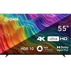 Телевизор LED Digma 55" DM-LED55UBB33 Яндекс.ТВ Frameless Metal черный 4K Ultra HD 60Hz DVB   107892 - фото 51668364